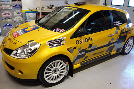 Carsten Jensen/Michael Fasterholdt gør efter sidste års DM-sejr i tunet national et angreb på 2WD-klassen med denne Renault Clio